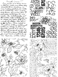 TEXT(ures) 5x7" Decoupage Paper - Beneath the Brambles